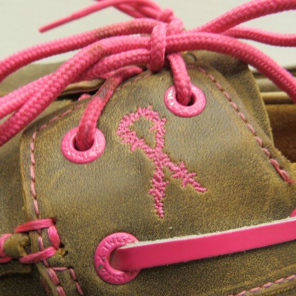 Twisted X Moccasins Brest Cancer Awareness Embroidery Ribbon 7.5M Size WDM0018. - Picture 6 of 8